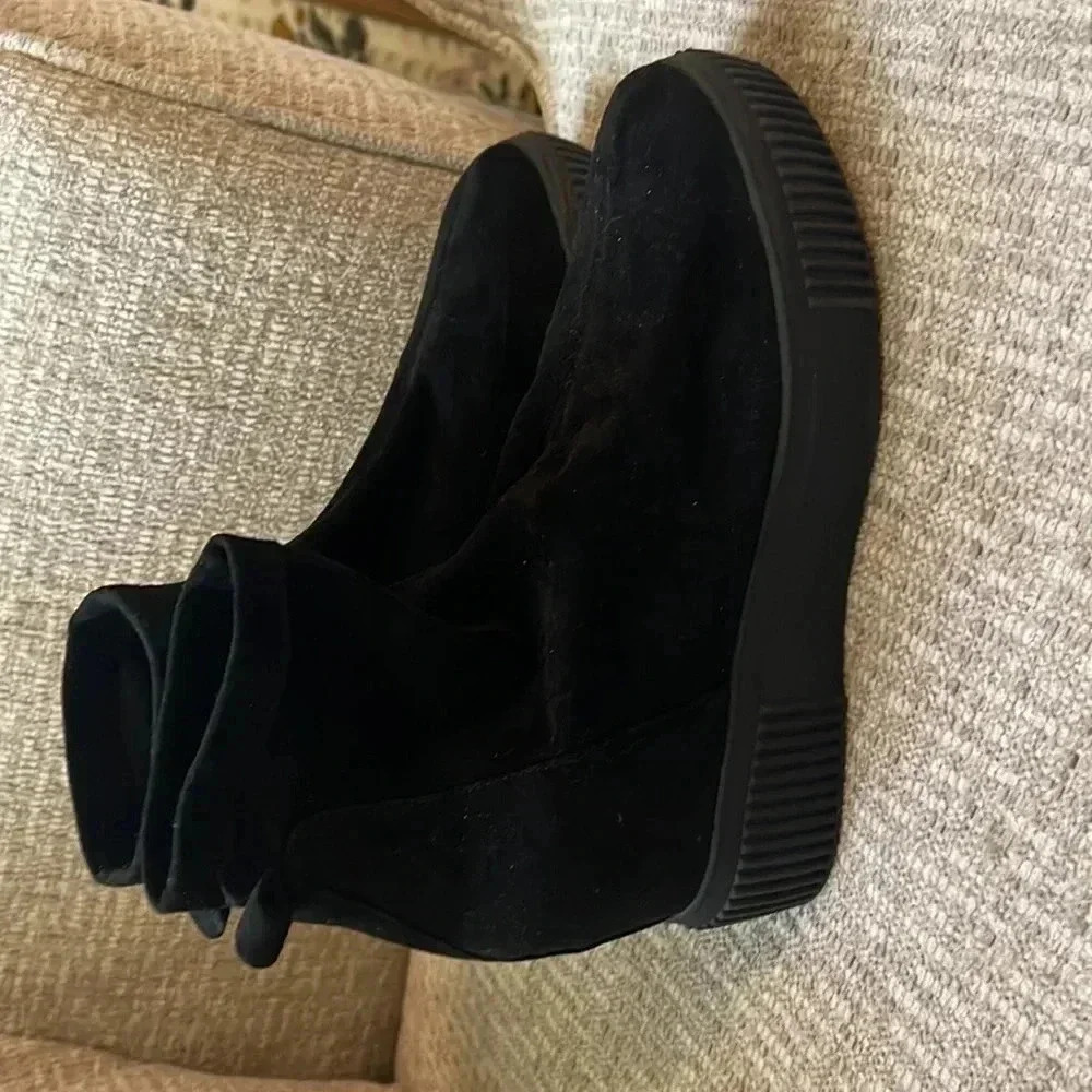 Steve Madden freshly platform sock booties black size 8.5 - Picture 2 of 7